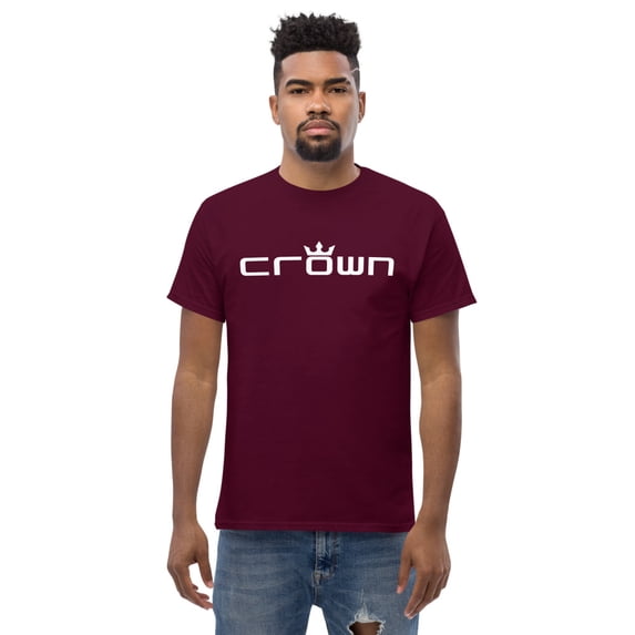 CROWN WHITE TITLE Men's classic tee (Maroon, 5XL)