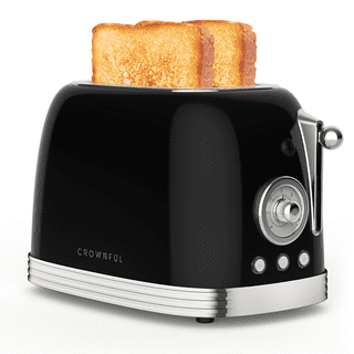 Mueller Retro Toaster 2 Slice, Extra Wide Slots, Stainless Steel Features,  7 Bro