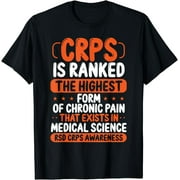 CRPS Awareness Chronic Pain Orange Ribbon RSD CRPS Warrior T-Shirt