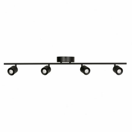 Afx Core 4 Light LED Fixed Rail,Black CRRF4450L30BK
