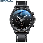 CRRJU Fashion Date Quartz Men Watches Top Brand Luxury Male Clock Chronograph Sport Mens Calendar Wrist Watch Relogio Masculino