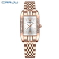thumbnail image 1 of CRRJU High Quality Diamond Watch Top Brand Luxury Fashion Business Rectangle Waterproof Quartz Ladies Watches Stainless Steel, 1 of 5