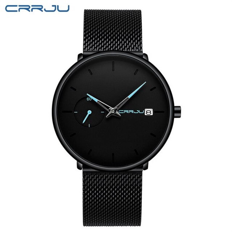 CRRJU Men Watch Fashion Minimalist Classic Ultra Thin Quartz  display picture 1