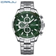 thumbnail image 1 of CRRJU Men Watch Top Brand Luxury Sports Quartz Mens Watches Full Steel Luminous Waterproof Chronograph Wristwatch Men Relogio, 1 of 5