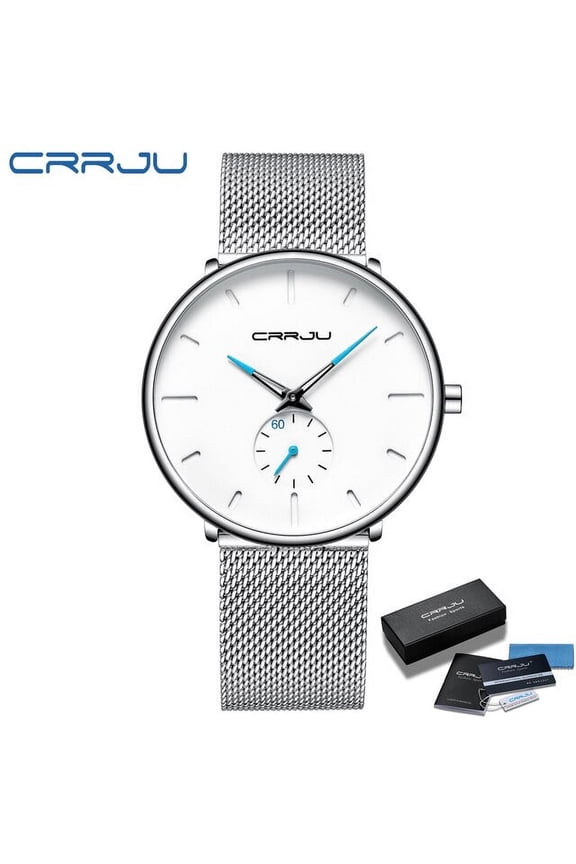 Mens Watches Fashion Ultra Thin Quartz Casual Mesh Waterproof Stylish Watches Relogio Masculino