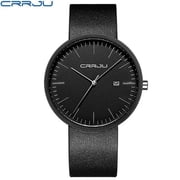 CRRJU Mens Watches Luxury Stainless Steel Business Man Watch Classic Calendar Waterproof Quartz Watch for Men Relogio Masculino