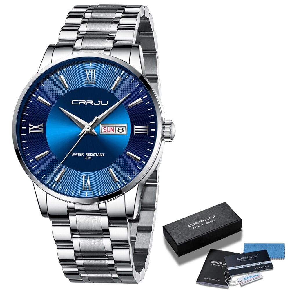 mens watches crrju watch manual