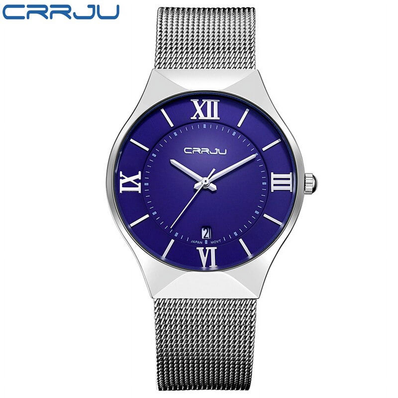 CRRJU New Watch For Men Top Brand Luxury Gold Sport Stainless Steel Quartz Watches Design Wrist Watch Man Relogio Masculino
