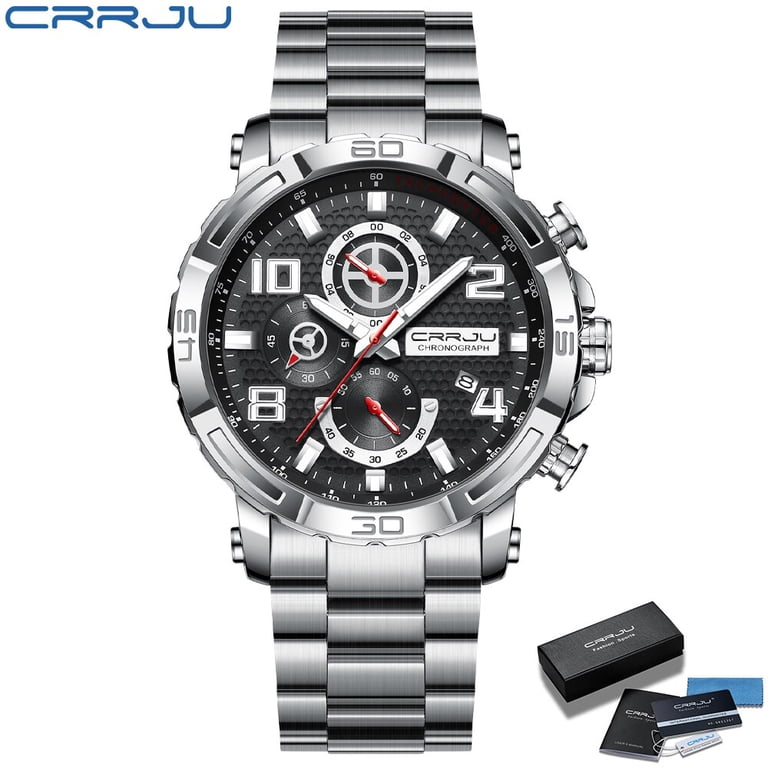 Stainless Steel Chronograph Casual Wrist Watch Men main image 4