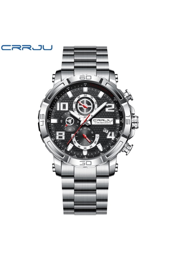 Watch Top Brand Casual Sport Chronograph Men's Watches 323L Stainless Steel Wristwatch Big Dial Waterproof Quartz Clock