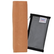 CRS Cross Ankle Gel Sleeves - Padded Skate Socks. Ankle, Foot and Lower Leg Cushion and Protection for Figure Skating, Ice Hockey, Roller or Inline Skating, Riding or Ski. One 10 inch Tan Gel Sleeve