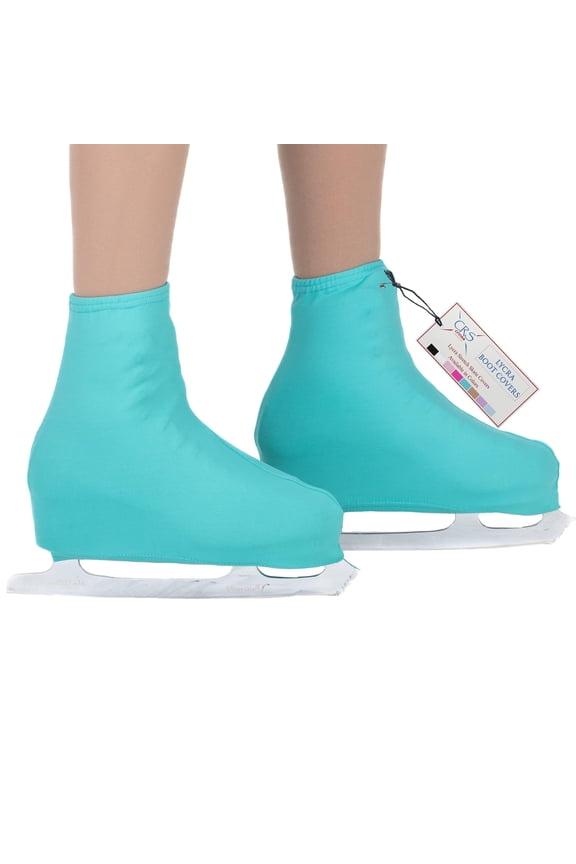 Boot Covers for Skates - High Quality Lycra Skate Covers. Protect and be Performance Ready for Figure Skating, Ice Skating, Roller Skates. (Dark Sea Foam, Adult)