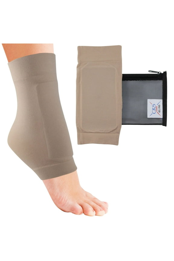 Lace Bite Pads - Gel Padded Skate Socks for Lace Bite Protection. Premium Elastic Sleeves with Gel Padding for Ice Skating, Hockey, Roller, Skiing, or Boots.(One size fits most)