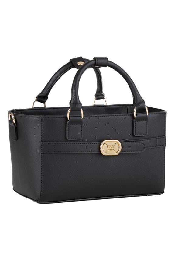Rink Side Tote - Accessory Skate Bag for Figure Skating, Ice Skating, Roller Skating, Inline, Ballet, Dance, Cheer, Tennis, and Other Sports. (Black, Rink Side Tote)