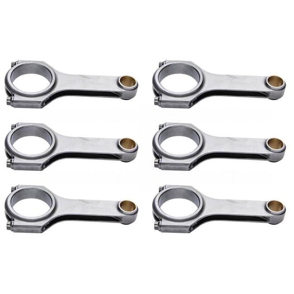CRS570063D 5.7 in. Forged 4340 Steel H-Beam Rods for Chevy 4.3L
