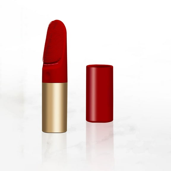 CRSGO  Facial Cleansing Device with Silicone Brush Makeup Remover  Thermal Eye Massaging & Skincare Spatula SonicGlow Vibration Makeup Removal Facial Brush Device