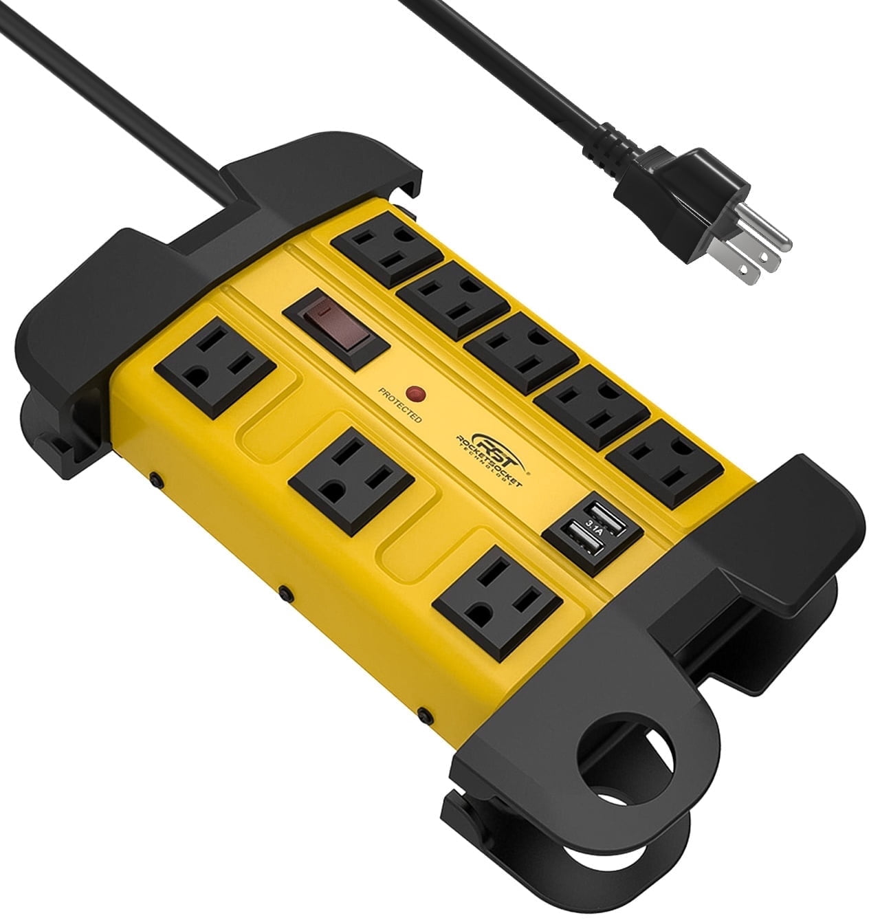 CRST LTS-10TS 8-Outlet 2 USB 1875W Surge Protector