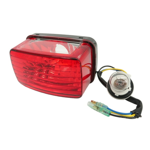 CRU Products Taillight Light Lens Harness Bulb for Yamaha 08-Up YFM 250 Big Bear
