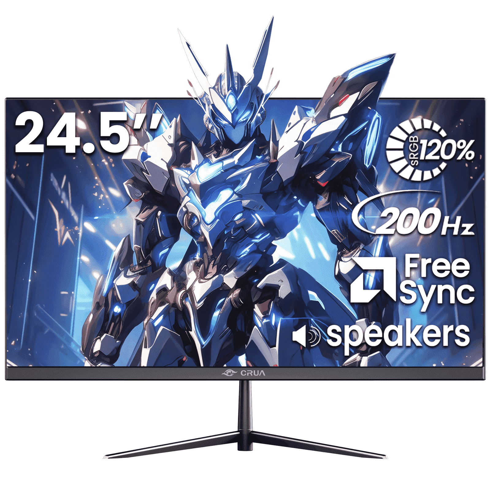 CRUA ゲーミングモニター 24.5インチ 200Hz フルHDPC モニター CRUA, Gaming Monitor, 24.5 inch, 200Hz IPS FHD Display - Walmart.com