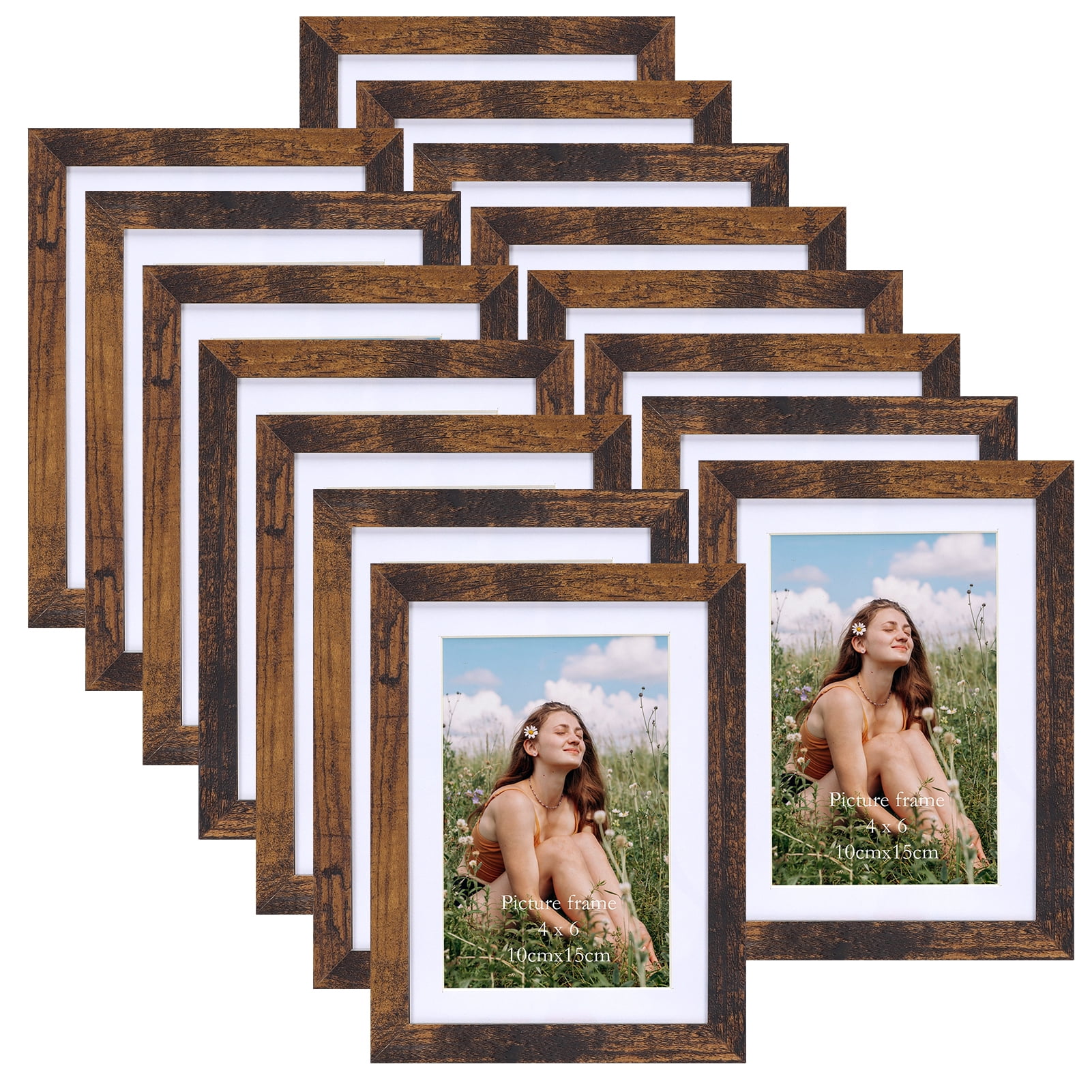 crugla-4x6-picture-frames-set-of-15-display-4-by-6-photos-with-mat-or
