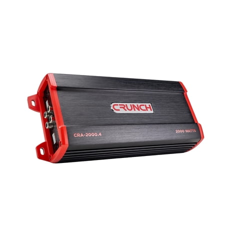 CRUNCH CRA-2000.4 CRA Series 2000 Watt Four Channel Amplifier 250x4 @ 4OHM, 500x4 @ 2OHM, 1000x2 @ 4OHM Bridged