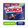 thumbnail image 1 of CRUNCH MINIS, Milk Chocolate and Crisped Rice, Candy Bars, Resealable Share Size, 9.8 oz, 1 of 11