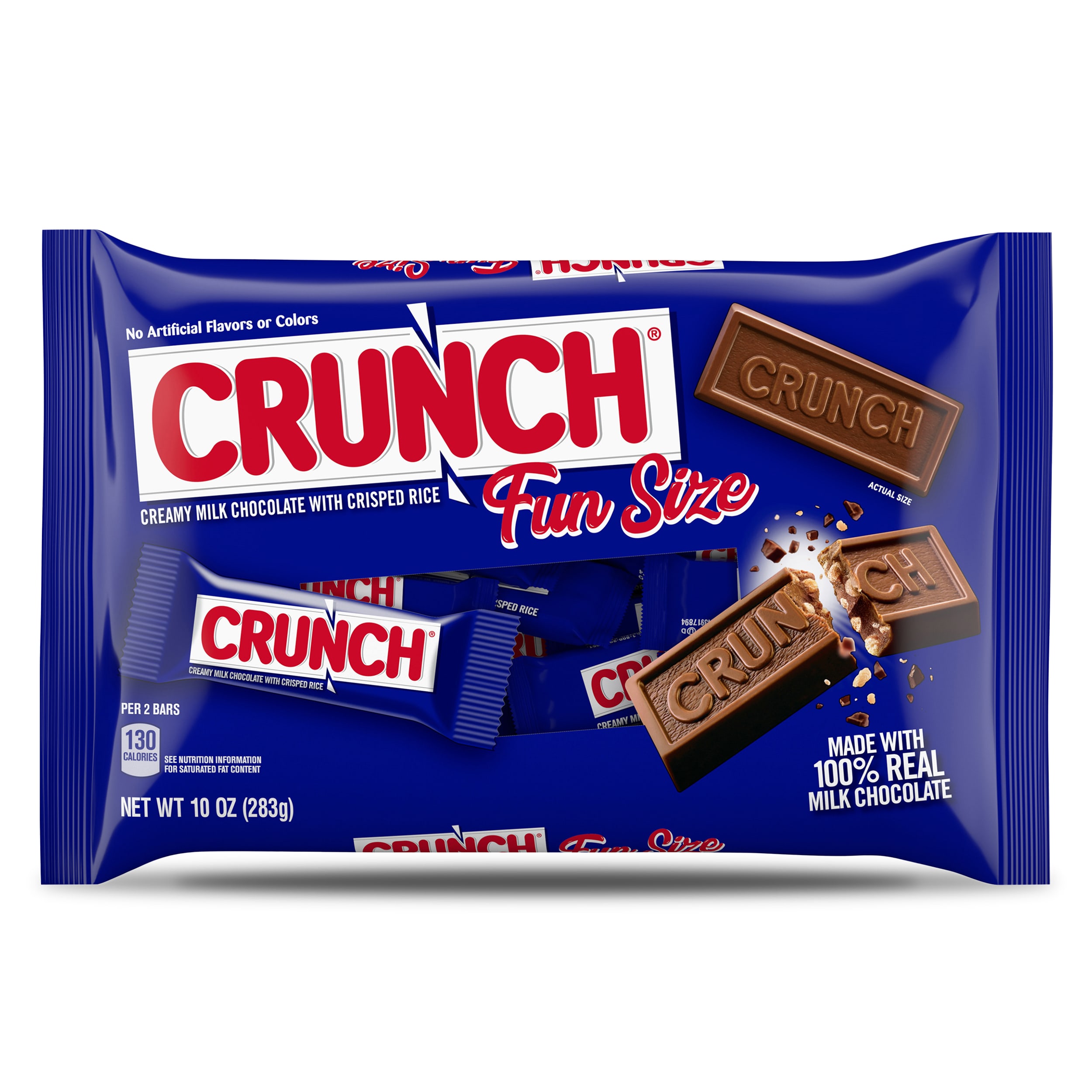 CRUNCH, Milk Chocolate and Crisped Rice, Fun Size Candy Bars, 10 oz - image 1 of 11