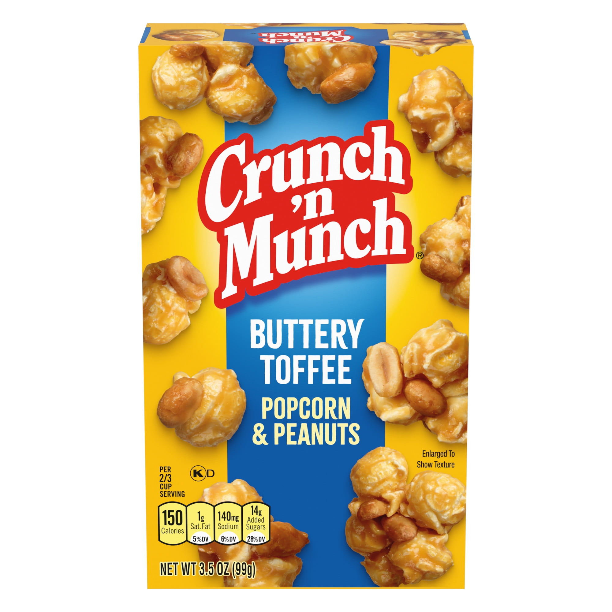 CRUNCH 'N MUNCH Snack Box: 3.5 oz. Buttery Toffee Popcorn