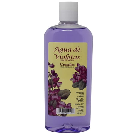 Crusellas Traditional Violet Water Cologne, 16 oz, Fresh Floral Scent Body Splash