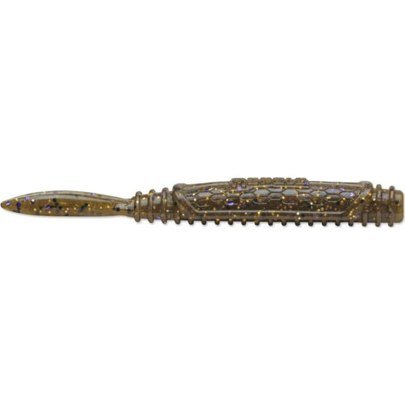 Rapala Crush City Salted NedRoll 3.25" Worm Green Pumpkin Goby