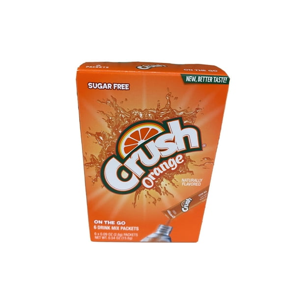 CRUSH Orange Crush Singles to Go! Sugar Free Drink Mix 6 CT (2 pack)