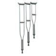 thumbnail image 1 of Universal Aluminum Crutches: 4 Adult, 2 Tall, 2 Youth, - 8 PR/CS by Lumex, 1 of 1