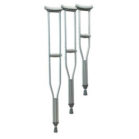 Universal Aluminum Crutches: 4 Adult, 2 Tall, 2 Youth, - 8 PR/CS by Lumex