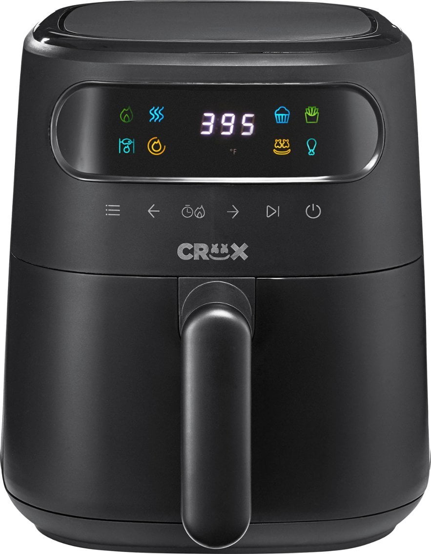 CRUX - 8-qt. Digital Air Fryer Kit with TurboCrisp - White