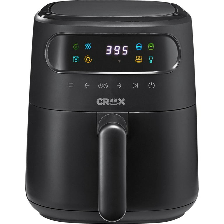 CRUX - 3-qt. Digital Air Fryer Kit with TurboCrisp - Black 6507390 