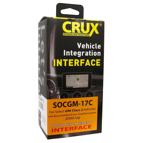 CRUX SOCGM17C Radio Replacement Interface with Chime for GM Class II Bose Amplified & Non Amplified