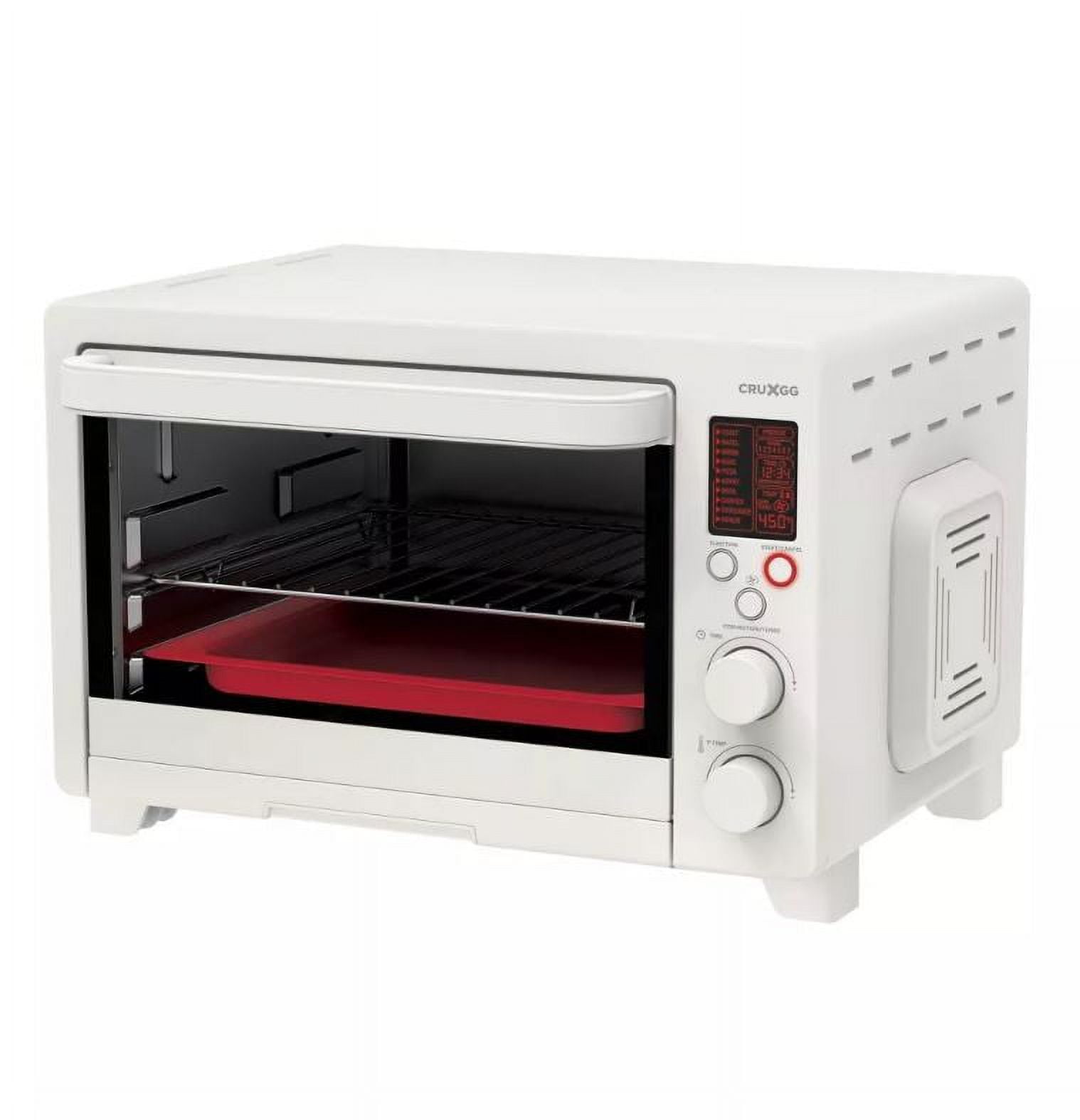CRUXGG 6 Slice Digital Countertop Convection Combo: 10-in-1 Air