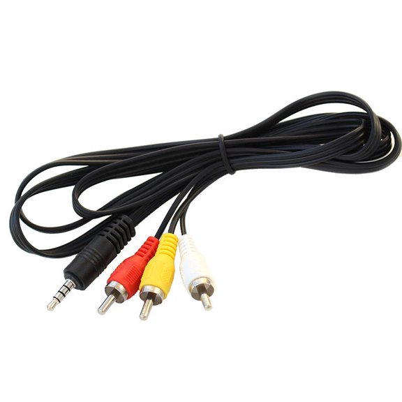 CRUZ 3.5-RCA/3 Right Angle 3.5mm Male to Female RCA Cable, 6 ft. Crux 3.5-RCA/3 3.5mm Male to Female RCA Cable, 3 ft.