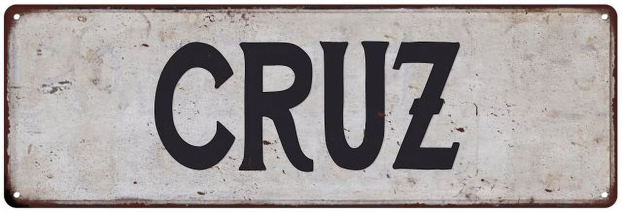 CRUZ Vintage Look Rustic Chic Metal Sign 8x24 108240036028 - Walmart.com