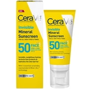 CeraVe Invisible Mineral Sunscreen SPF 50 Face Lotion 1.62 oz