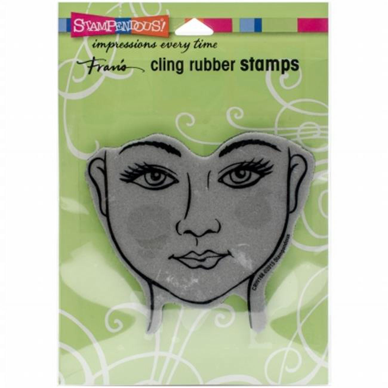 CRW168 Stampendous Cling Stamp - 6.5 x 4.5 in., Beauty Face - Walmart.com