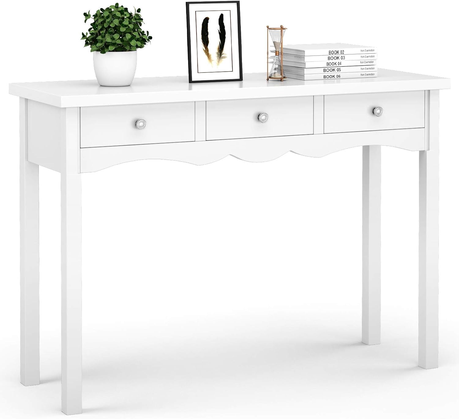 CRXX Console Table W/3 Drawers for Living Room, Bedroom, Entryway Multifunctional Usage Accent Hall Table Desk
