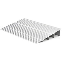 CRXX Door Threshold Ramp w/Non-Slip Surface, 4" Rise Aluminum Entry Ramp for Doorway, Adjustable Door Ramps for Wheelchairs, Scooters, Rollators & Power Chairs, 700 lbs Load Capacity (4 Inch)