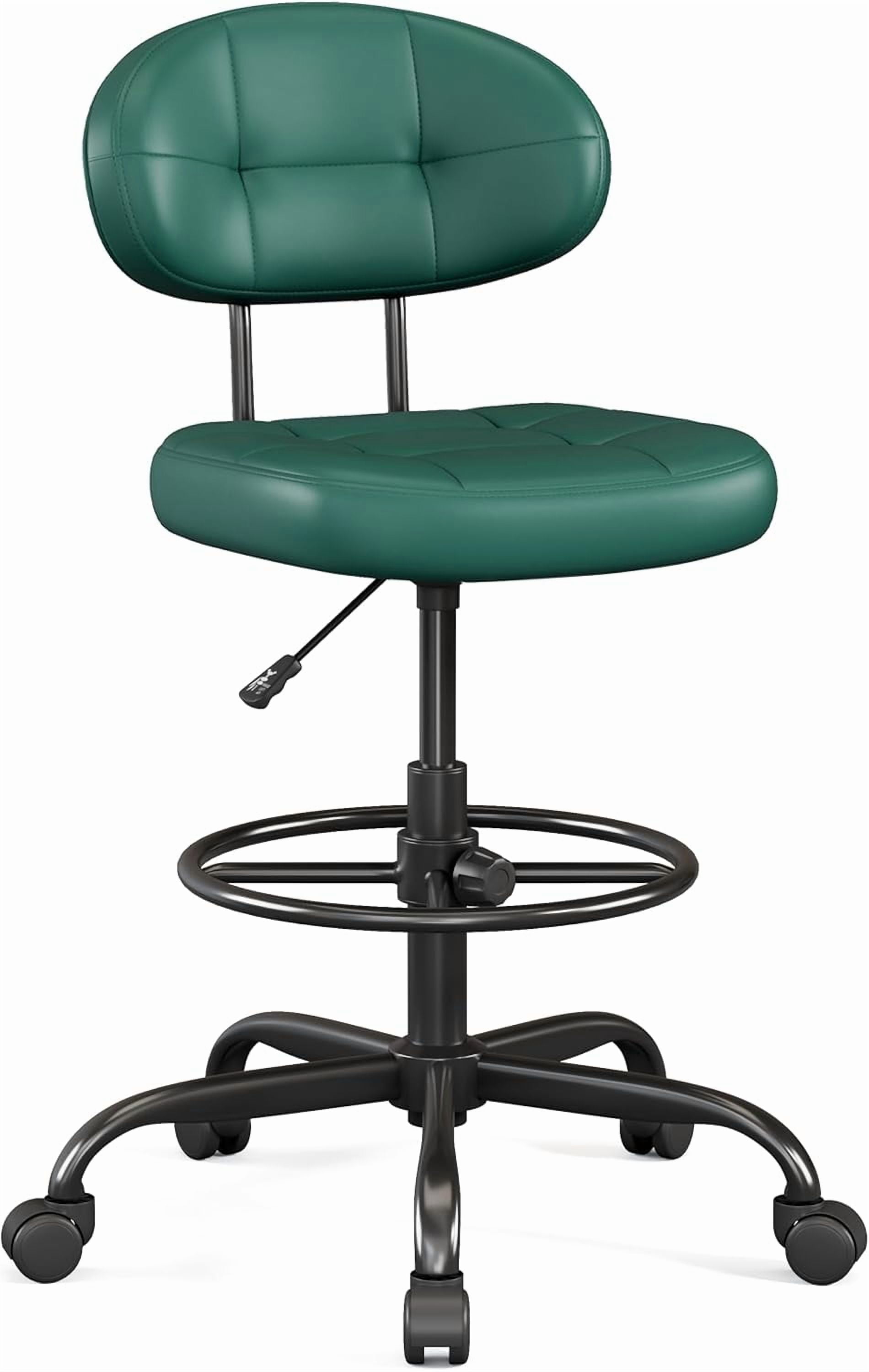 CRXX Drafting Chair, Armless Tall Office Chair with Footrest Ring for ...