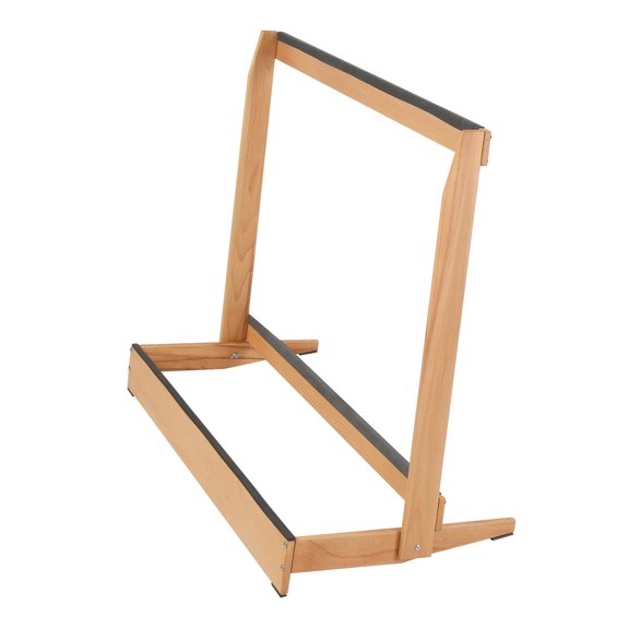 CRXX Folding Hardwood Guitar Case Rack - Multi-Cabinet Design for Space Saving, Sturdy Wooden Construction, Foldable Storage Solution for Home & Studio, Organizes Multiple Guitar Cases