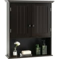 thumbnail image 1 of CRXX Medicine Cabinets, Wall Mounted Cabinet with Adjustable Shelf, 2-Door, Bathroom Storage Cabinet for Over The Toilet, Living Room, Kitchen, Laundry Room, Cupboard (Espresso), 1 of 10