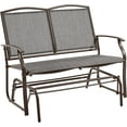 thumbnail image 1 of CRXX Outdoor Glider 2-Person Outdoor Glider Bench, Patio Glider Chair, Rocking Patio Chairs Outdoor Loveseat for Backyard, Poolside, Garden,Porch, Heavy Duty Steel Frame, Gray, 1 of 9