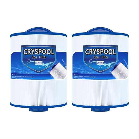 CRYSPOOL Spa Filter Compatible with Unicel 6CH-502, PAS50SV-F2M,  Filbur FC-0311,  M60506,50 sq.ft ,2 Pack