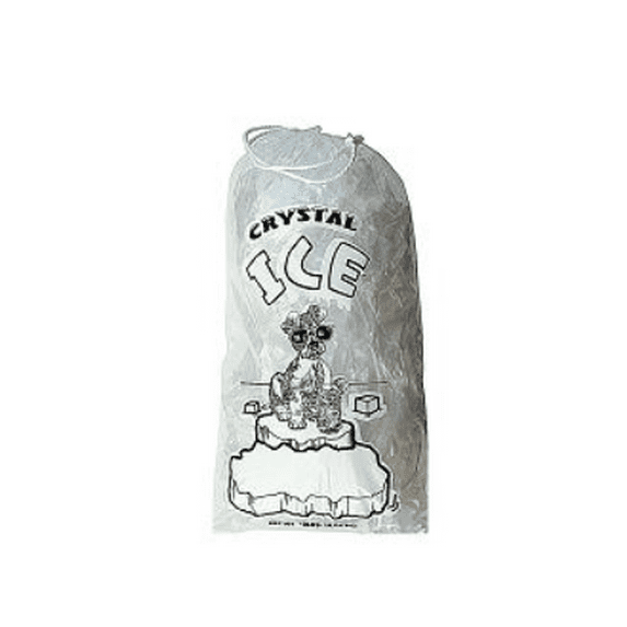 CRYSTAL ICE BAG 8lb With DRAWSTRING ( 500 in a Pack )