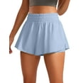 thumbnail image 1 of CRZ YOGA 2 in 1 Flowy Running Shorts for Women High Waisted Athletic Skorts, 1 of 7